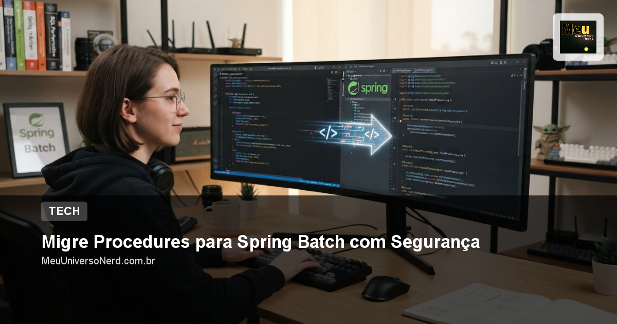Migre Procedures para Spring Batch com Segurança