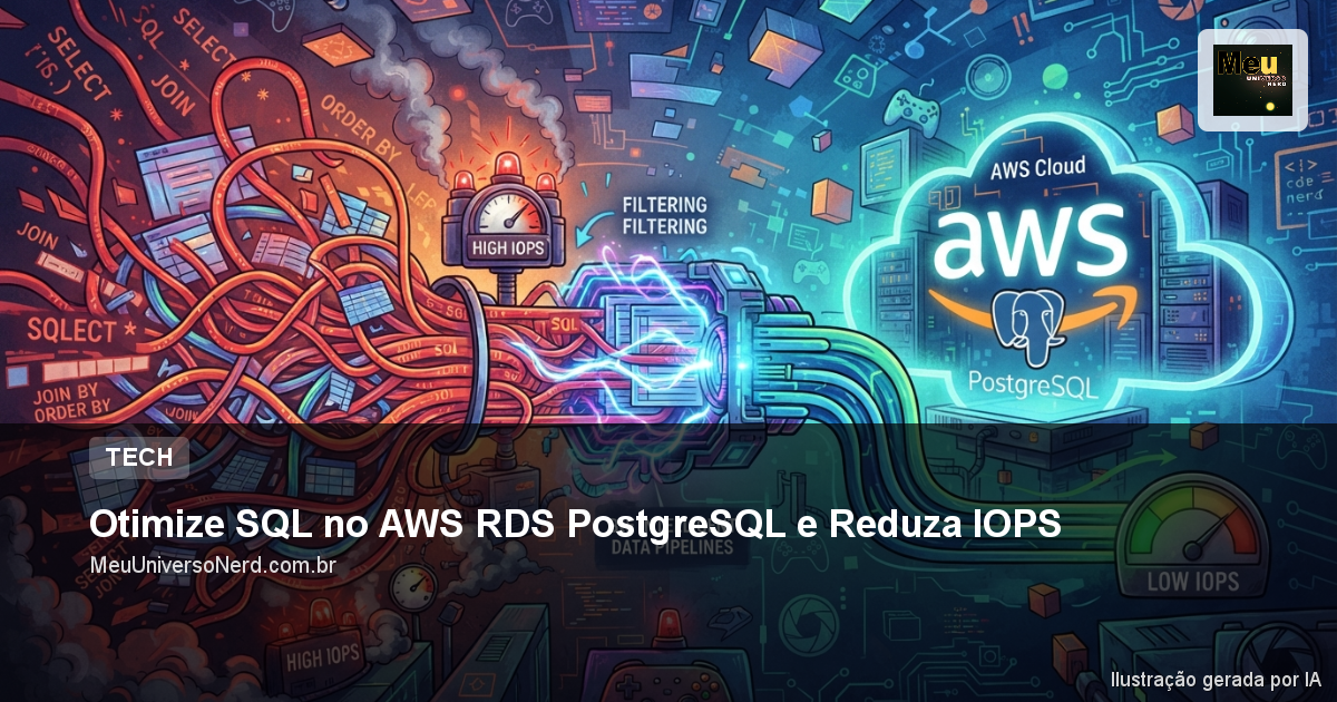 Otimize SQL no AWS RDS PostgreSQL e Reduza IOPS