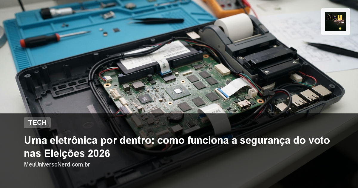 Urna eletrônica por dentro: como funciona a segurança do voto nas Eleições 2026