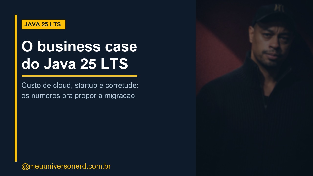 Java 25 LTS business case: custo de cloud, startup e corretude - Meu Universo Nerd